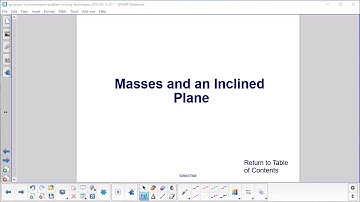 AP Physics C Momentum Prob Solv Masses and an Inclined Plane Problem