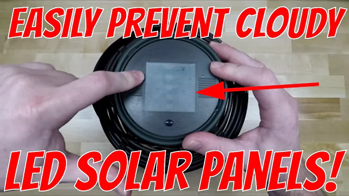 How to PREVENT cloudy solar panels on your LED garden lights