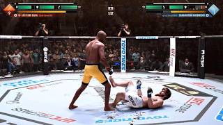 EA SPORTS UFC 6 tournament 3 Silva clean combo KO respect