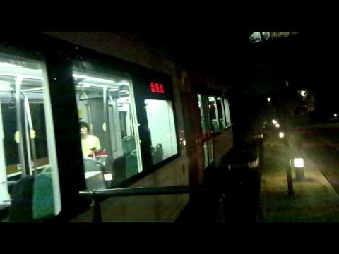 ライトレール折り返し富山駅北行き到着@岩瀬浜