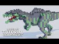 How to build a Giganotosaurus(JW) in Minecraft🦖(Realistic Tutorial)