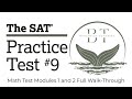 SAT Practice Test #9 – Modules 1 & 2 FULL Math Walkthrough | Step-by-Step Explanations (2025)