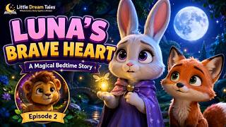 Luna’s Brave Heart 🌙🐰 | A Magical Bedtime Story for Kids | Little Dream Tales Ep. 2