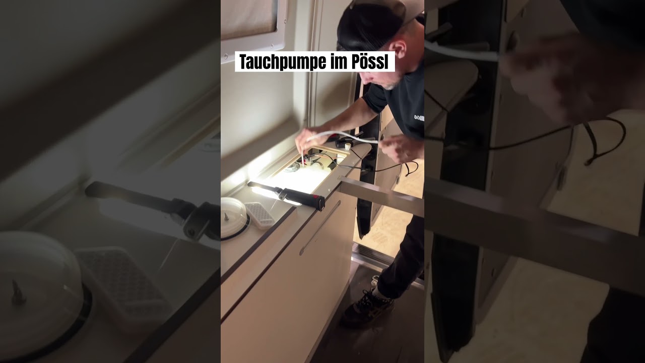 So sieht die Tauchpumpe aus - Wechsel im Pössl 