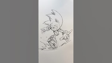 Speed ​​Hedgehog | Sonic Speed  Drawing 🙂‍↔️#shorts #anime #drawing #sonic