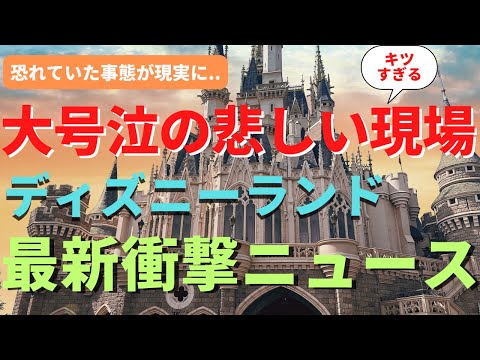 【ディズニーランド】大号泣。悲しすぎる現場。一体なぜ。。。超激ヤバな日のパークレポート