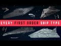 All First Order Ship Types + How the First Order Built it's Mega Star Destroyer | The Last Jedi