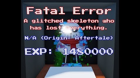 Roblox Sans Multiversal Battles 2 Fatal Error Showchase