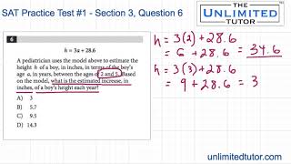 SAT Practice Test #1 Section 3 Question 6