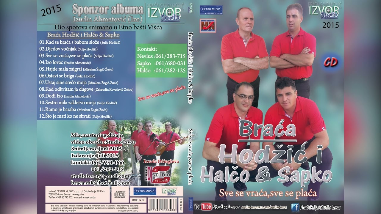 Braća Hodžić i Halčo i Sapko - Sve se vraća, sve se plaća - CIJELI ALBUM - 2015.