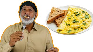 Tribal People Try Cheese Omelette For The First Time