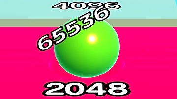 Ball Run Infinity Number Up To (128M, 256M, 512M, 1024M) ! All Levels Gameplay Part 154 android, ios