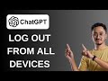 How to logout from all devices on ChatGPT