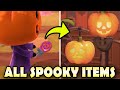 🎃 ALL 17 SPOOKY ITEMS & How To Get Them EASY In Animal Crossing New Horizons!