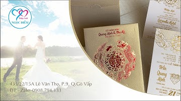 20 MẪU THIỆP CƯỚI ĐẸP -REVIEW CHI TIẾT | THIỆP CƯỚI NGỌC DIỄM GÒ VẤP