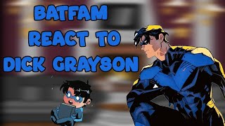 Batfam react to Nightwing//// 1/? //// ingles|español|portugues