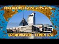 1 Einmal Um Die Welt Mit Der MS Amera Einschiffung Und Leinen Los In Bremerhaven