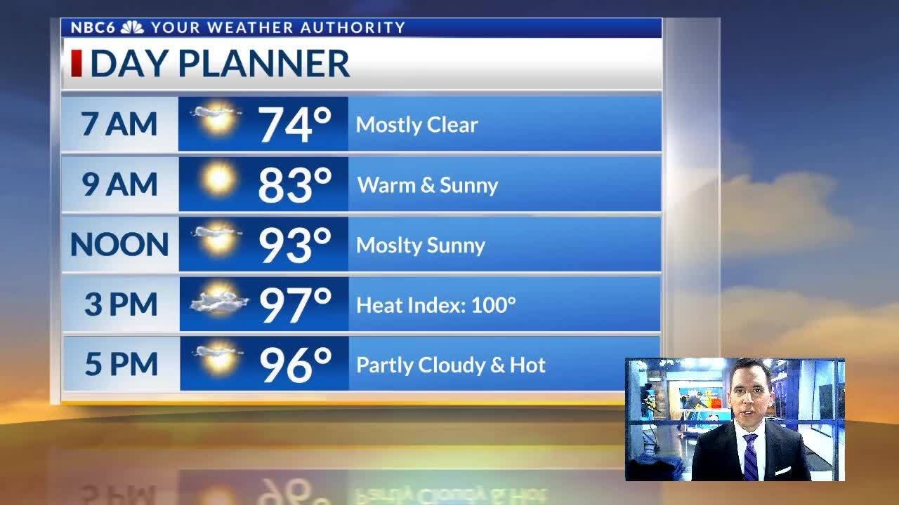 Hot and mainly dry weather to continue through the weekend - YouTube