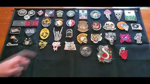 Airsoft Patch wall and collection video Metal Gear, Copperhead, morale #patches #patchwall #airsoft