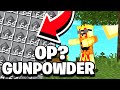 GUNPOWDER IS OP???(MCPE Cubecraft Skyblock)(#26)