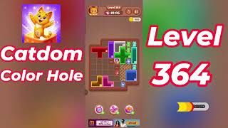 Catdom Color Hole Level 364 Walkthrough [NEW UPDATE] 🐱🟣 | Relaxing Color Puzzle Game | Go Answer