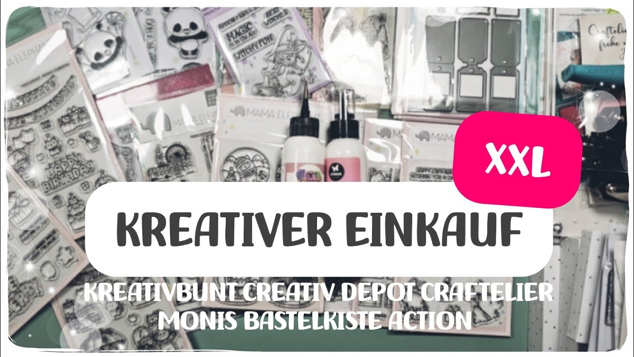 KREATIVER EINKAUF XXL * KREATIVBUNT CREATIV DEPOT CRAFTELIER MONIS BASTELKISTE ACTION | # 420