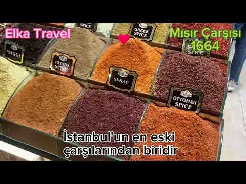 Mısır Çarşısı 1664 Egyptian Bazaar İstanbul Turkey city tour