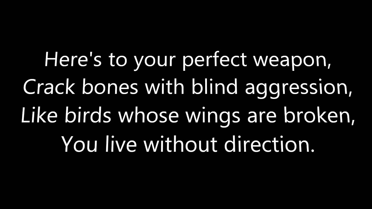Black Veil Brides Perfect Weapon With Lyrics letra) YouTube