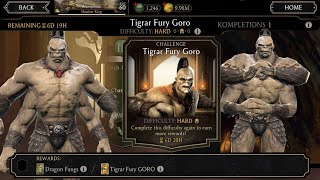 Tigrar Fury Goro Week Challenge || Hard_Mode (Mortal Kombat Mobile)