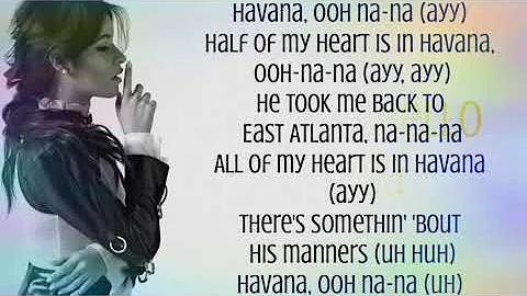Havana lyric (no rap version)