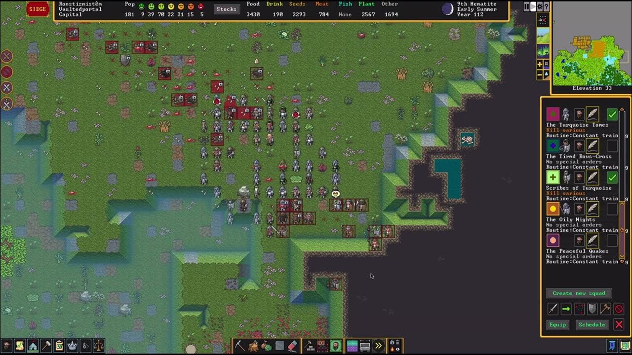 Dwarf Fortress Steel vs Goblins & Remnant Dwarf Civ YouTube