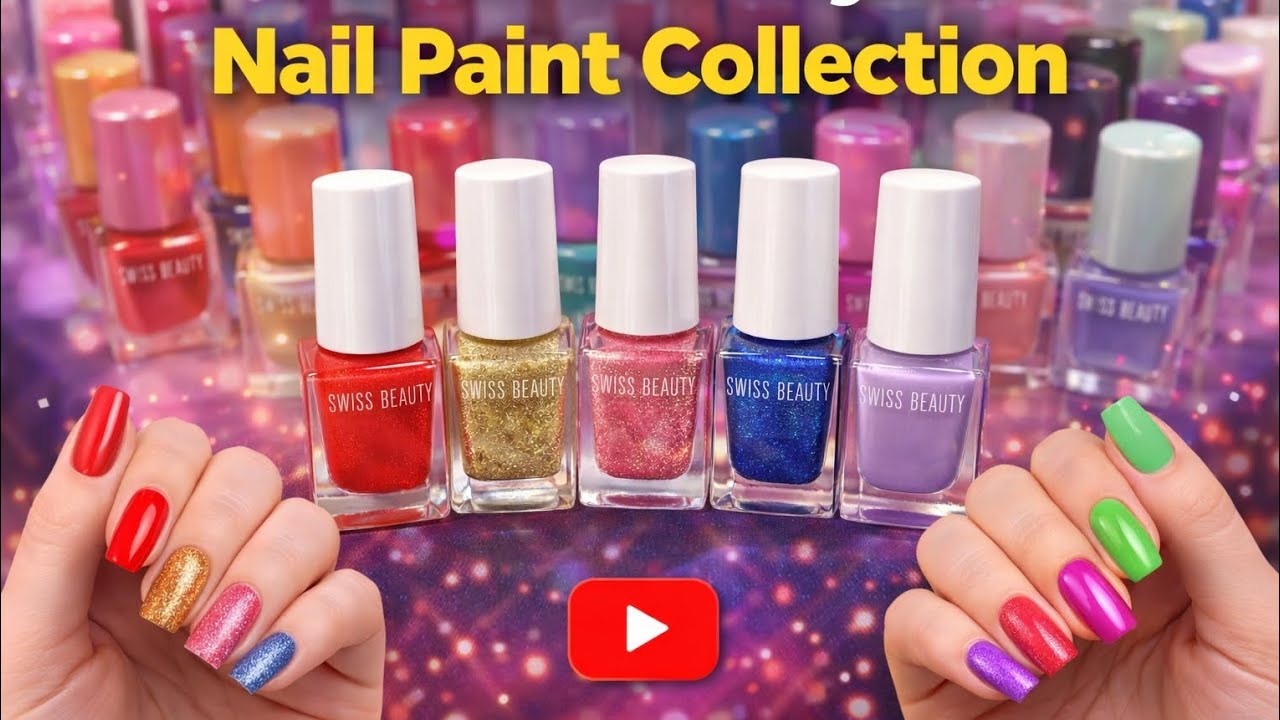 Swiss beauty nail paint #dailyvlog #nailpolish #swissbeauty #minivlog 