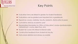 Course and Faculty Assessments In EMS Courtney Terry