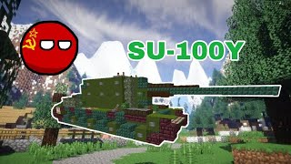 SU-100Y Self-propelled Gun | Tutorial in Minecraft
