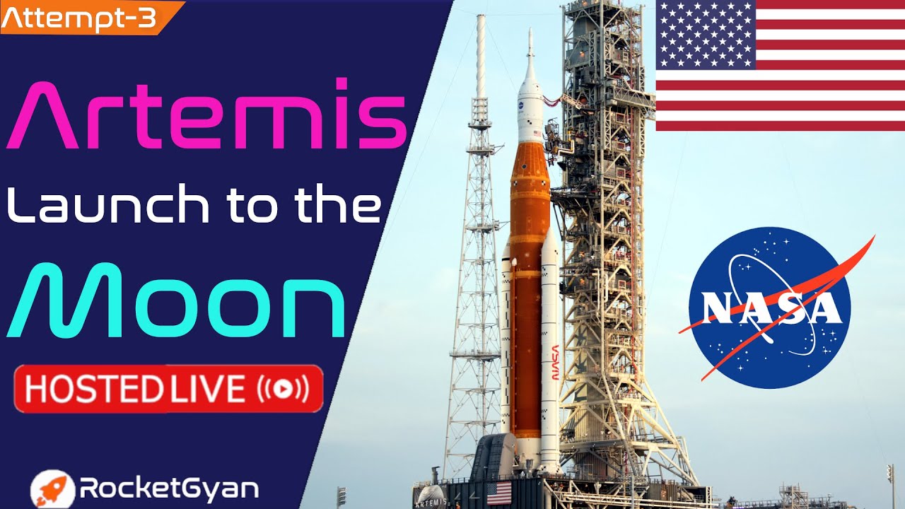 NASA Launch Artemis to the MOON LIVE | Artemis 1 mission | SLS Launch ...