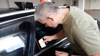 Bezinwazyjne przyciemnianie szyb tylnych drzwi w Audi A6