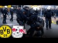 Pflastersteine auf die bullenschweine bvb vs rb randale 2017