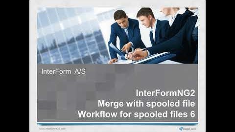 InterFormNG2 Workflow : Merge with a Spooled file