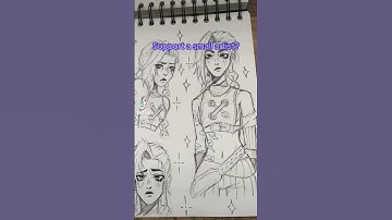 I’m the original artist from tiktok, follow me for more. #art #drawing #jinx #arcane