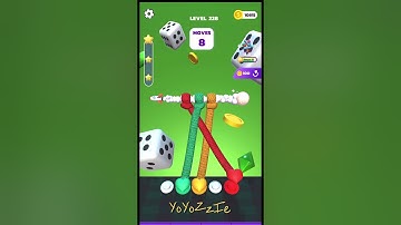 Tangle Master 3D - Level 227 & Level 228, Walkthrough, #shorts