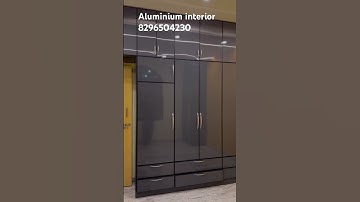 Aluminium wardrobe #bengaluru #karnataka #interior #aluminiumkitchen