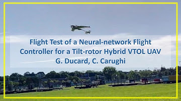 Real test of a neural-network flight controller for a tilt-rotor hybrid VTOL UAV