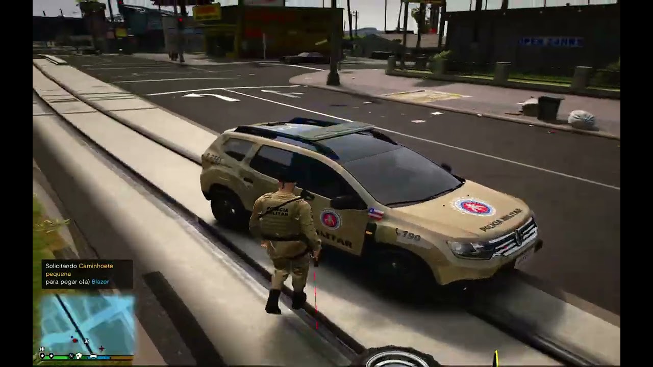 GTA V LSPD TENTOU ROUBAR A CASA E SE DEU MAL PMBA