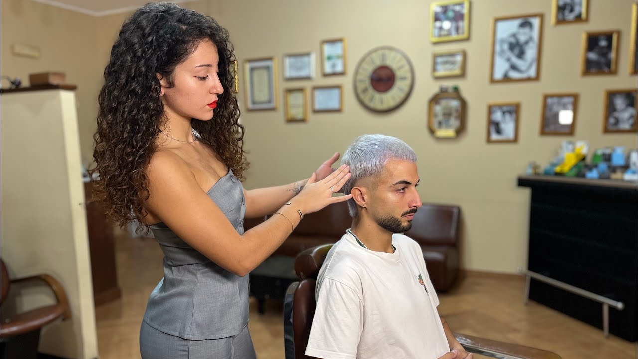 ASMR💈Beard Trim & Shaping by Iris Lady Barber | Realistic Barber Sounds