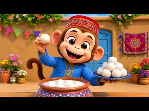 Bandar Mama Pehan Pajama | Hindi Rhymes for Kids, Toddlers & Babies | Cartoon Song