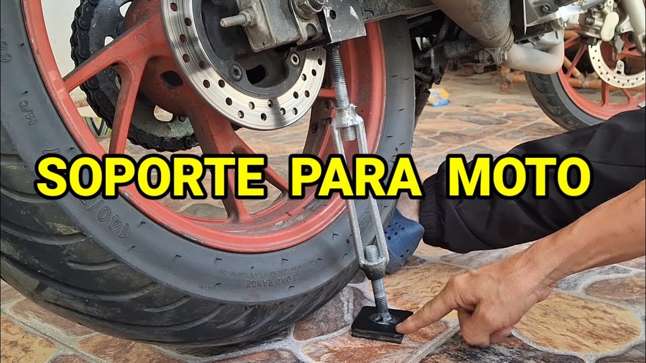 SOPORTE LATERAL DE MOTO.. Hágalo ud mismo..