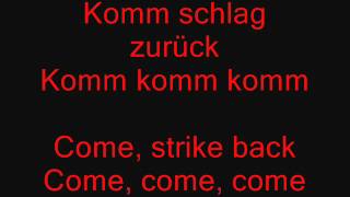 Megaherz Schlag Zurück German Lyrics + English Translation