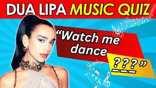 Dua Lipa Music Challenge! 🎤🎶 | Singer Quiz