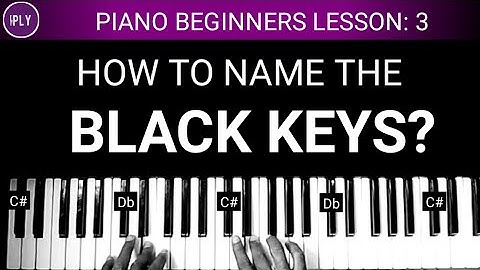 Beginners lesson 3 - How to name the BLACK KEYS on the piano?