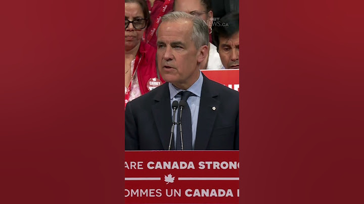 Mark Carney delivers victory speech